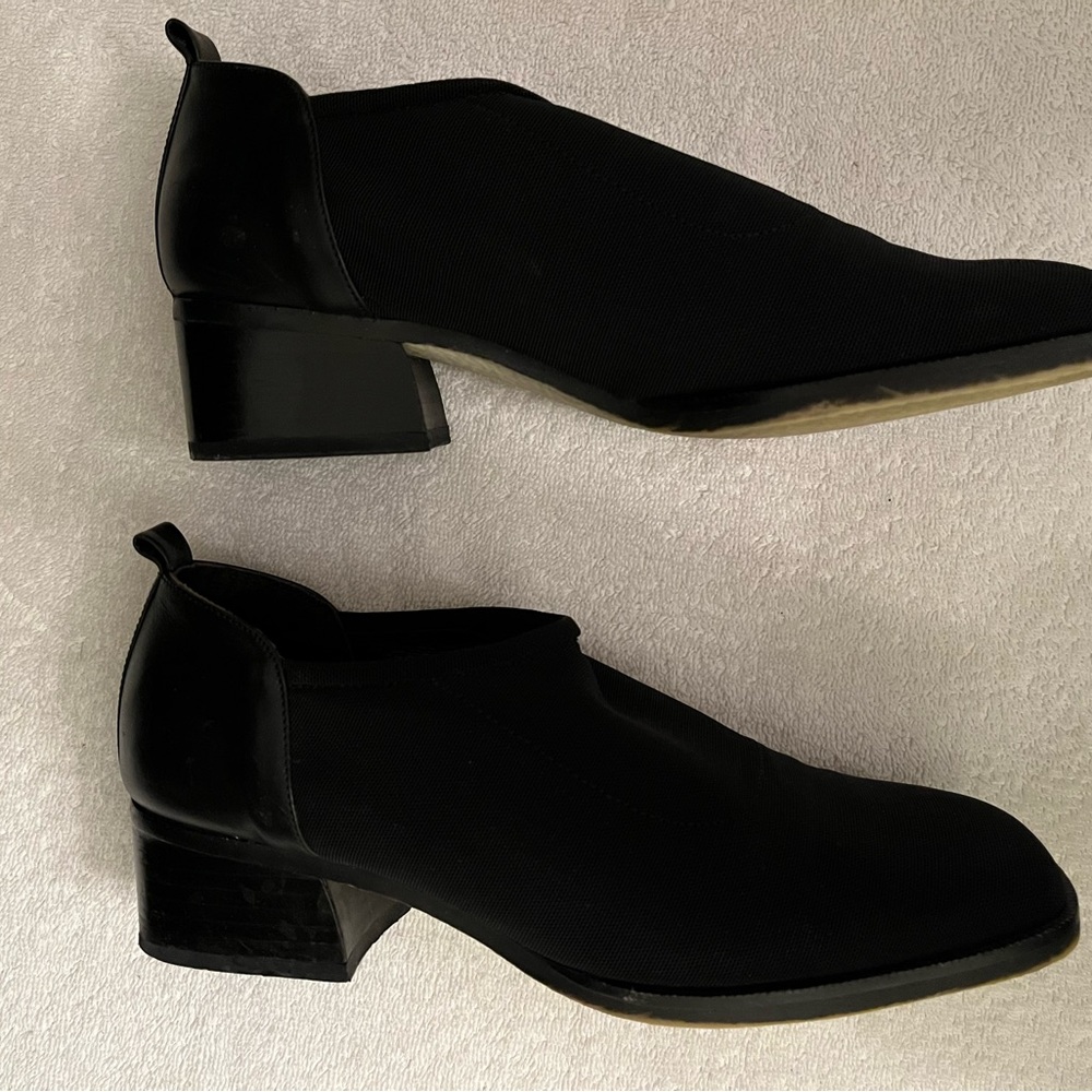 Donald J Pliner Women’s Shoes Black Size 6.5 Leather & Stretch Material